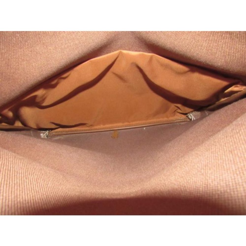 Vintage Dior Shades Of Brown Honeycomb Print Coated Canvas Clutch - Picture 8 of 12